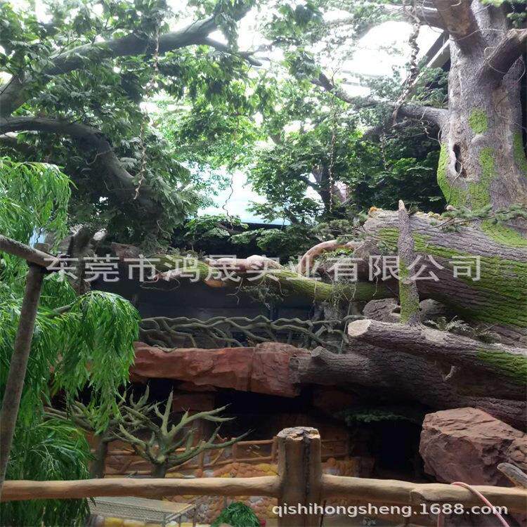 赣州极地海洋世界假山造型大树园林景点装饰布置专业工程来图制作