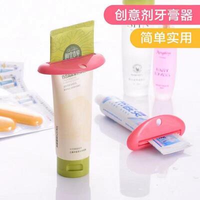 A creative manual toothpaste squeezer, also suitable for dis