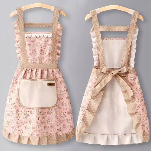 【1400 Repurchases】Cotton Canvas Apron Country Style Workwe