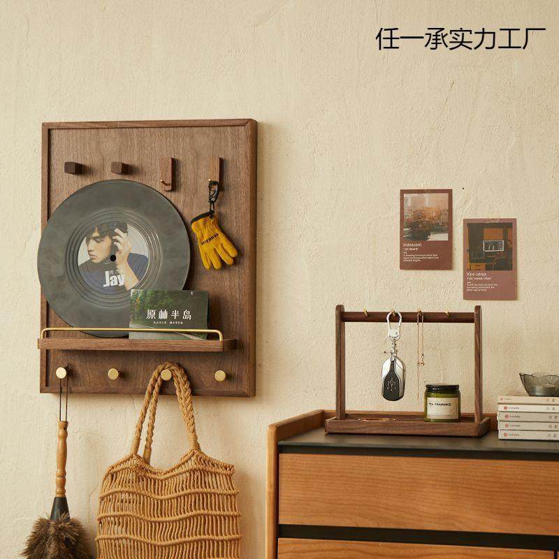 遮挡表箱装饰画胡桃木电弱电箱盖板木多媒体挂网画实任一承PD电闸