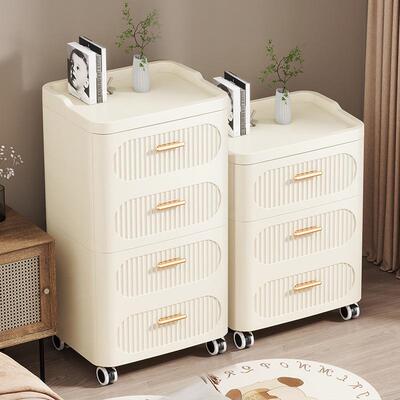 35cm宽抽屉式置物柜家用储藏柜多层零食玩具抽屉柜可移动收纳柜子