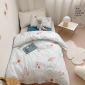 全棉可爱河马幼儿园被子三件套宝宝纯棉六件套被褥午睡床上用品