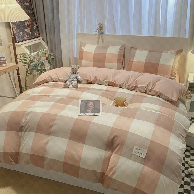 大学生宿舍床上三件套单人六件套枕芯床垫被褥全套一整套床笠款