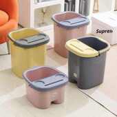 宿舍泡脚桶家用加厚成人儿童足浴桶耐高温泡过小腿加高带盖洗脚桶