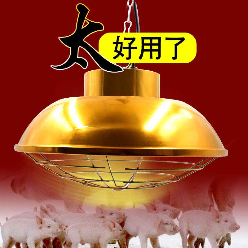 养殖保温卤素灯罩可调温度保温灯育雏仔猪宠物取暖灯加热猪用灯罩