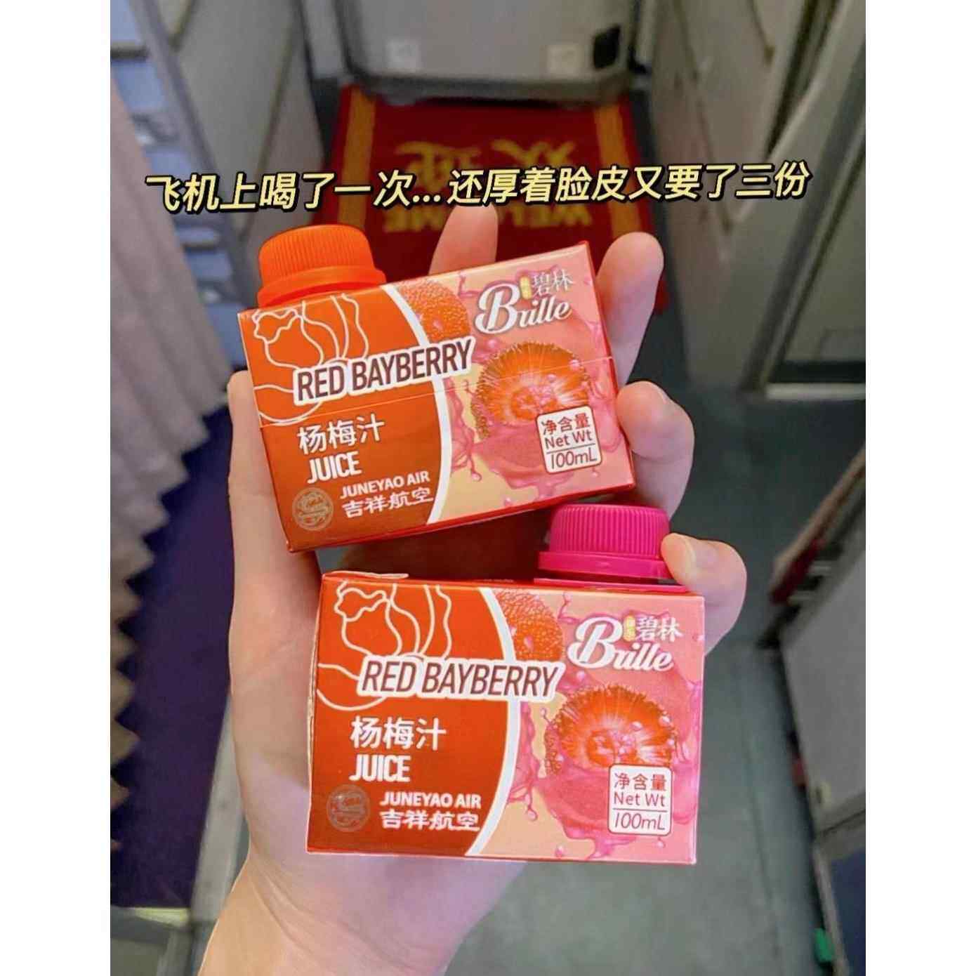 碧林杨梅汁碧林果汁吉祥航空同款杨梅汁24瓶迷你装石榴汁蓝莓汁饮