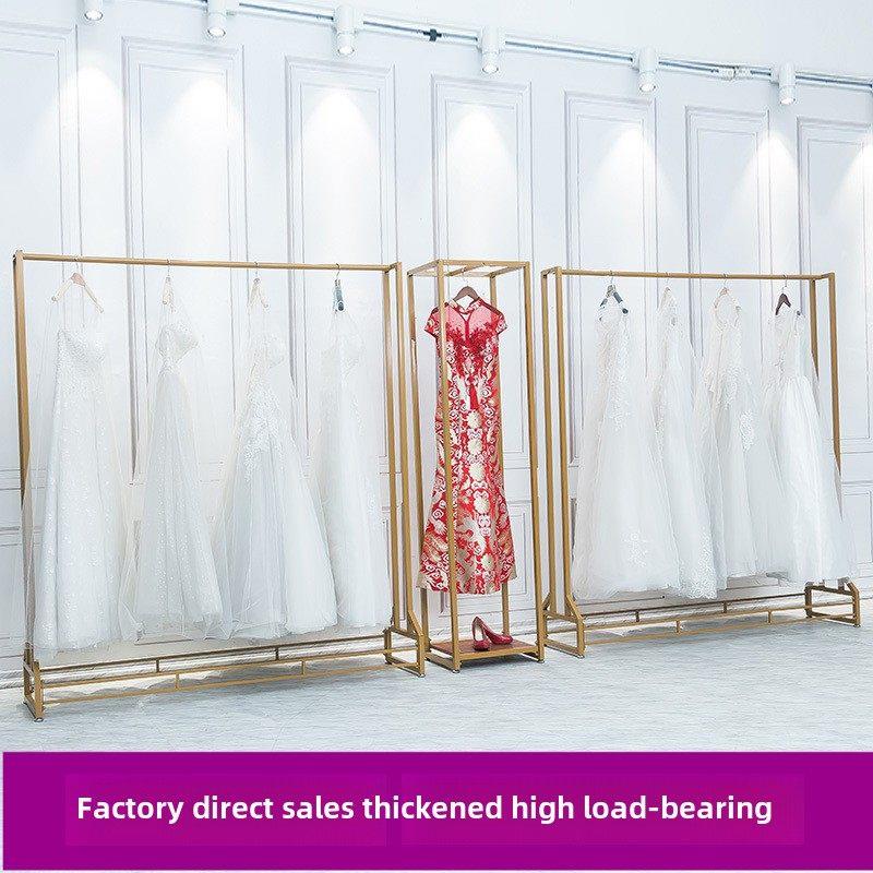 婚纱衣架展示架落地式铁衣架照相馆旗袍衣架服装店长裙衣架