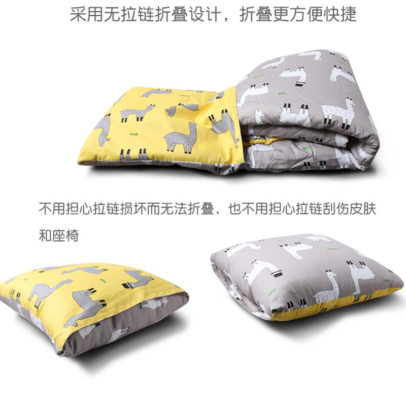 A10L办公室折子抱叠枕两用沙发靠垫车载小被子纯棉加厚生UDZ被学