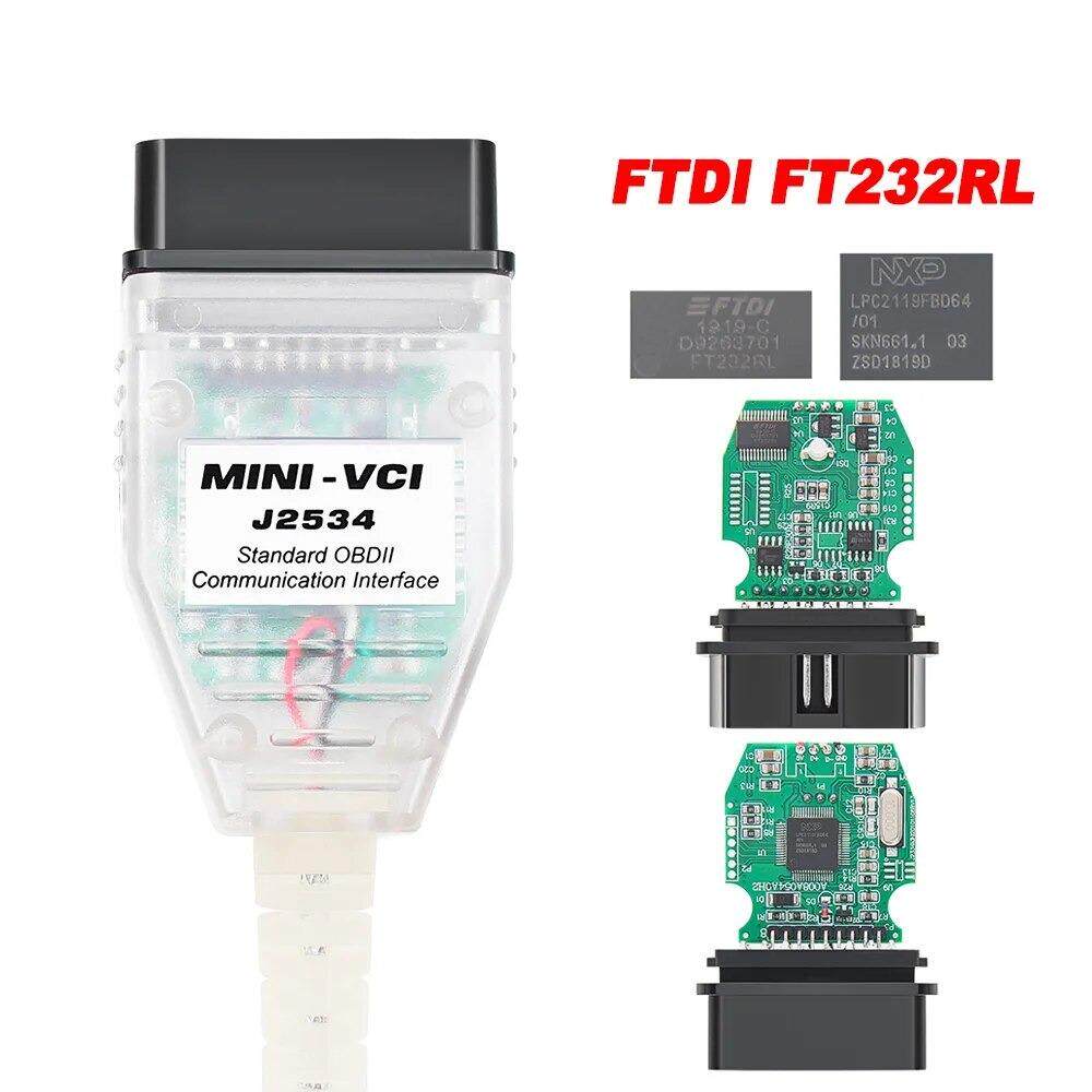 MINI VCI V18.00.008 J2534 FT232 TOYOTA丰田汽车故障检测仪