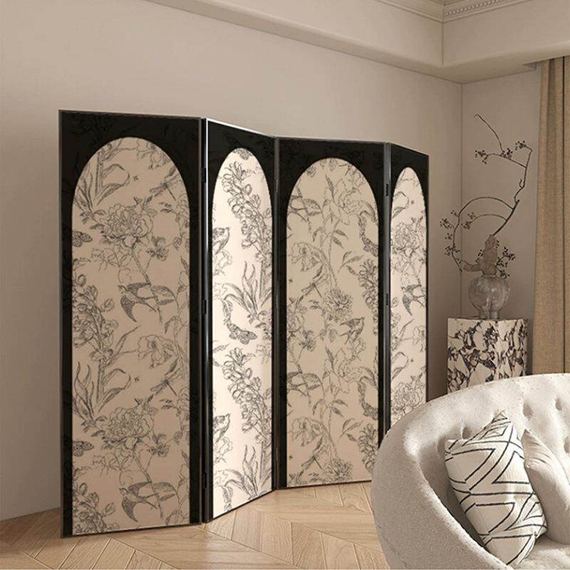 设计师款现代简约法式屏风隔断客厅卧室折叠遮挡家用玄关装饰折屏