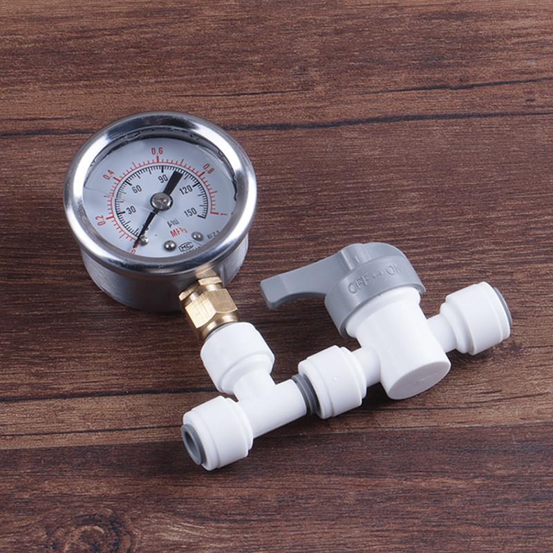 净水器水压表压力表测压表2分4分管家用自来水管测压仪器充油防震