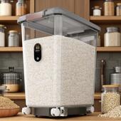 食品级30斤60斤米桶家用防虫防潮密封箱大米收纳盒厨房面 面粉储