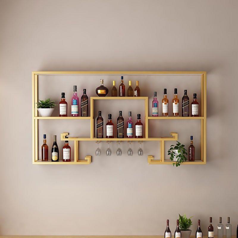 酒柜酒吧墙台纳酒收吧架铁PDD10196艺红酒展示架餐厅上置物架简约