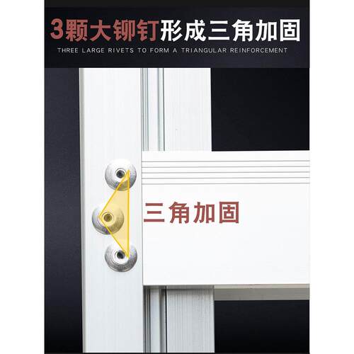 铝合金伸缩梯子6米7米8米10米加厚升降梯子单面直梯子户外工程梯