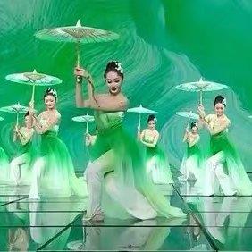 春晚同款儿童古典舞茉莉舞蹈演出服茉莉花开中国风舞蹈表演服