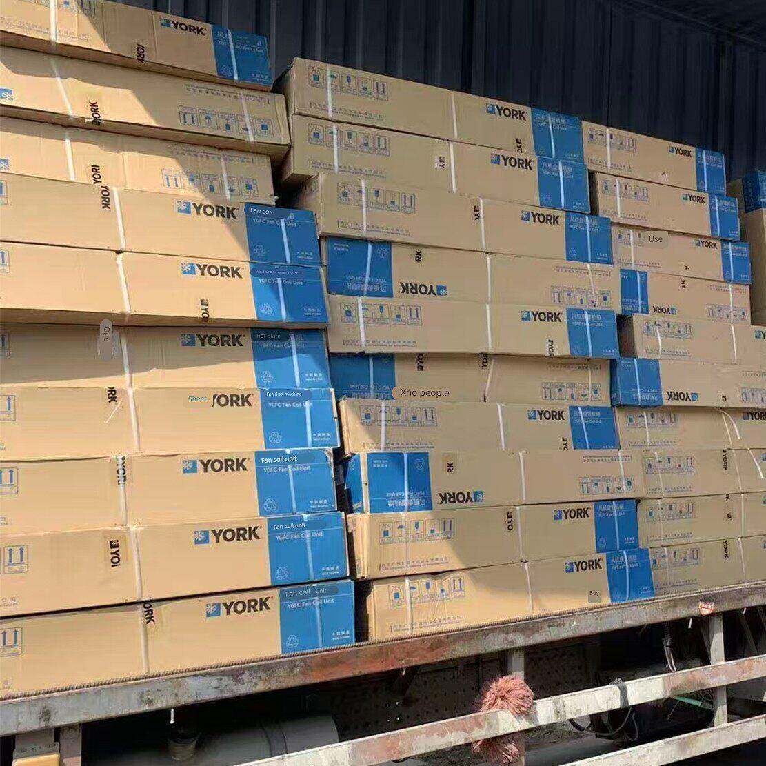 约克YBFC风机盘管水空调 冷暖中央空调卧式暗装水冷室内空调