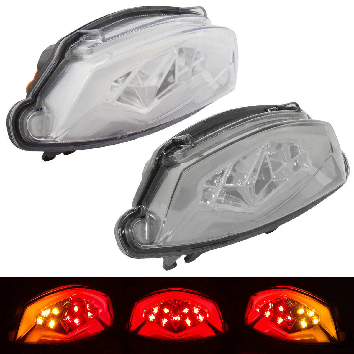 适用铃木GSX-S 750 1000 GSXS750 GSXS1000改装LED尾灯转向灯总成