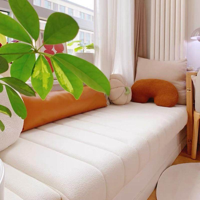 网红飘窗垫2025新款泰迪绒卧室沙发改造轻奢阳台坐垫窗台垫子定5,居家布艺,飘窗垫,淘宝优惠券,粉丝福利购,淘宝优惠卷