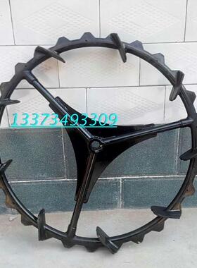 久保田插秧机配件原厂标准手扶48c68c行走驱动轮水田实心橡胶轮胎