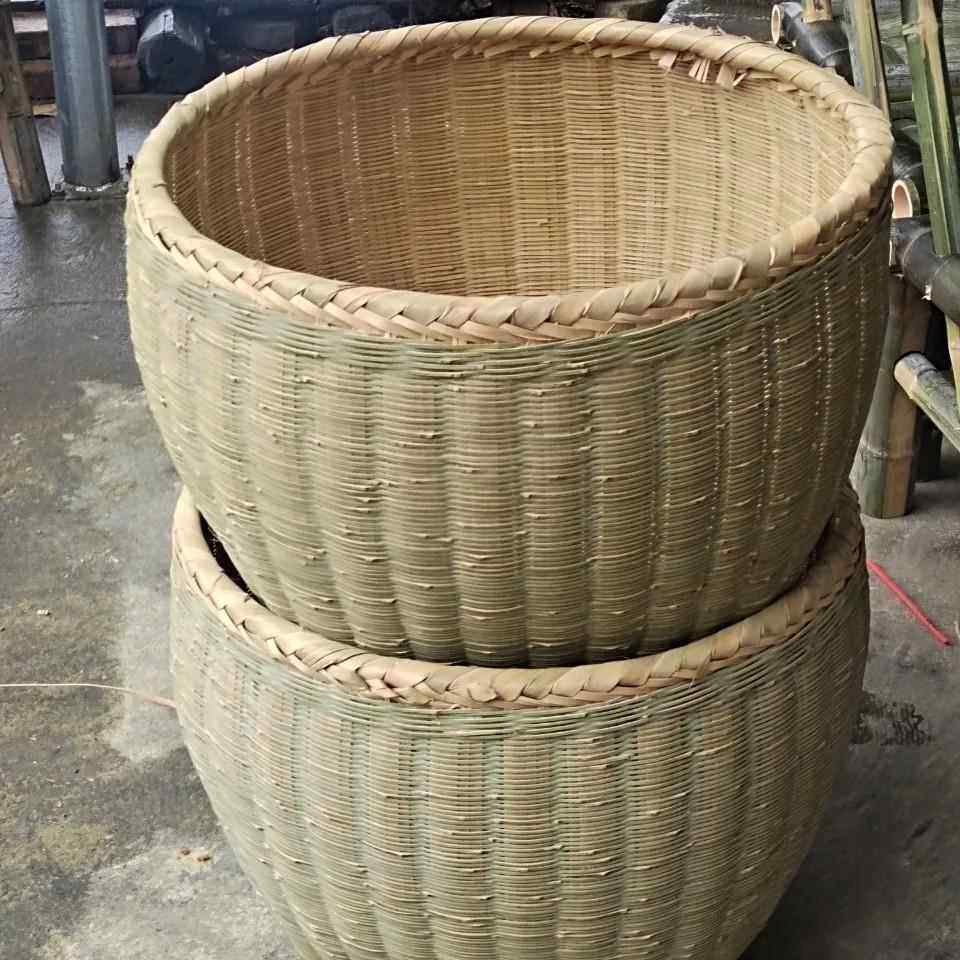 大竹筐特大号手工竹编大号箩筐竹编制品淘米箩篼粮食竹筐收纳篓喜