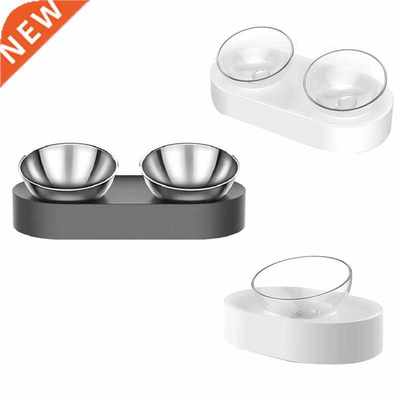 Adjustable Pet  Bowl Rack Non-Slip  Tray Tilt Slow Fee