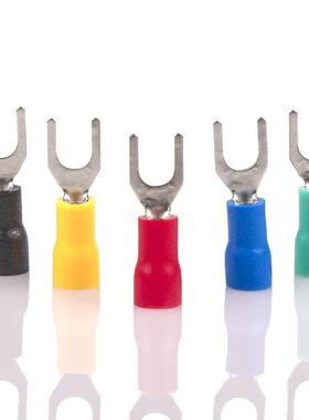 y--预3842型-压线紫铜叉形- 端子-sv15-.3型25.冷绝缘6端子压sv2u