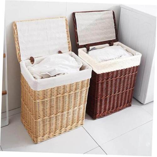 Household laundry basket Woven with rattan from a household