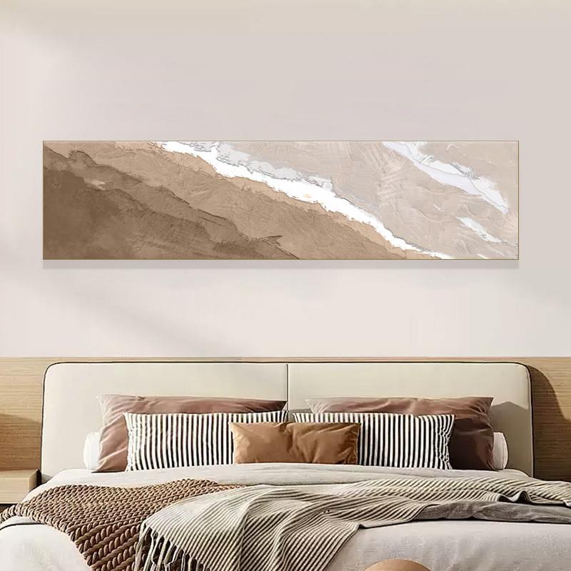 客厅装饰画现代沙发背景墙砂岩纹理挂画主卧室床头卧室绿色艺术壁