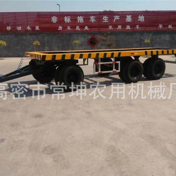 12吨设备拖车拖拉机牵引拖车重型充气胎拖挂车农用挂车配件