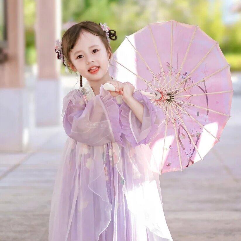 儿童小号尺寸油纸伞古风伞女童汉服伞幼儿园古典舞蹈伞演出道具伞