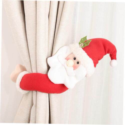 Christmas decorations cartoon curtain buckle snowman elk