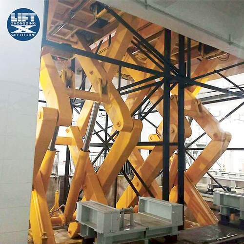 地下垃圾运转站升降机固定剪刀叉升降台液压式大型垃圾车升降平台