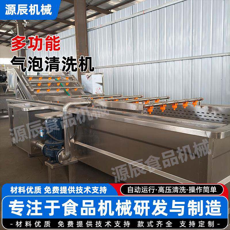 果蔬气泡清洗机高压喷淋清洗机加工设备娃娃菜全自动涡流气泡清洗