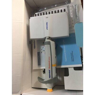 Researchplus12道可调量程移液器,Eppendorf艾本德多道移液器