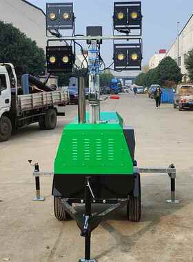 SDBM/STORIKE工厂现货直销7米拖车式移动照明灯车可60度旋转照明