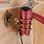 高档卫生间毛巾欧五式 金挂架件免浴巾架 仿古浴室洗手间置物架套装