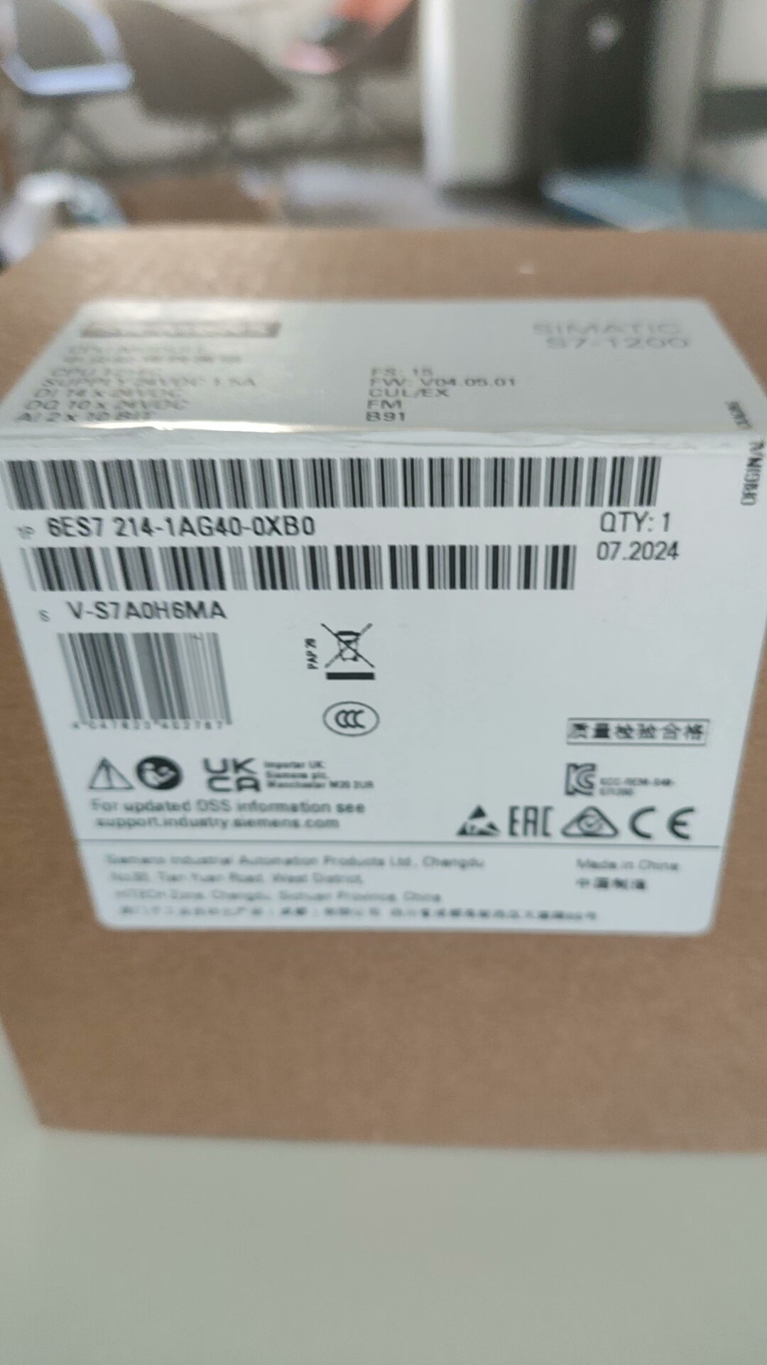 6ES7214-1AG40-0XB0 SIEMENS/西门子