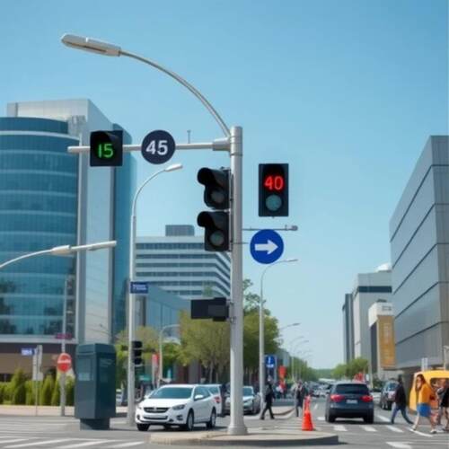 智慧路灯交通标志5G综合杆智能多功能多杆合一路灯