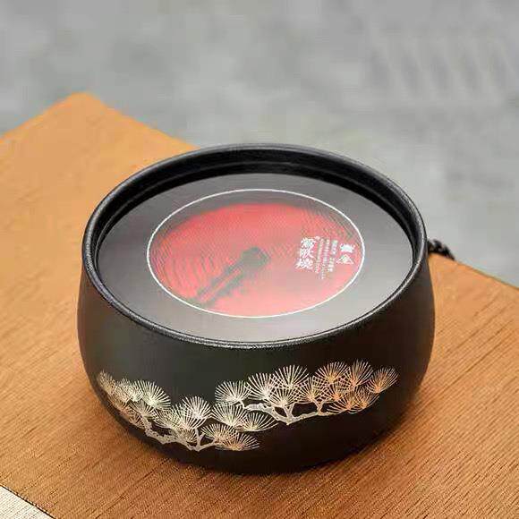 莺歌烧电陶炉电茶炉家用静音铁壶银壶不挑壶炉烧水炉黑底银松