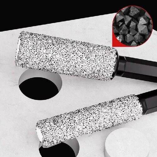 Tile Hole Saw Kit Brazing Hexagonal Handle Glass Drill Bit