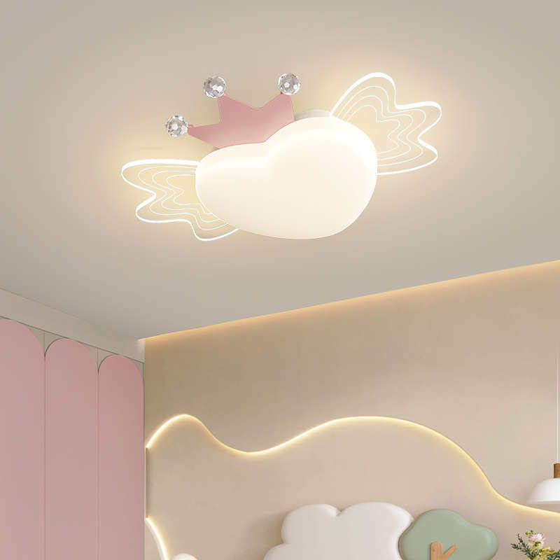 护眼奶油风2025新款女孩女童卡通儿童房灯具房间公主房卧室吸顶灯,家装灯饰光源,智能吸顶灯,淘宝优惠券,粉丝福利购,淘宝优惠卷