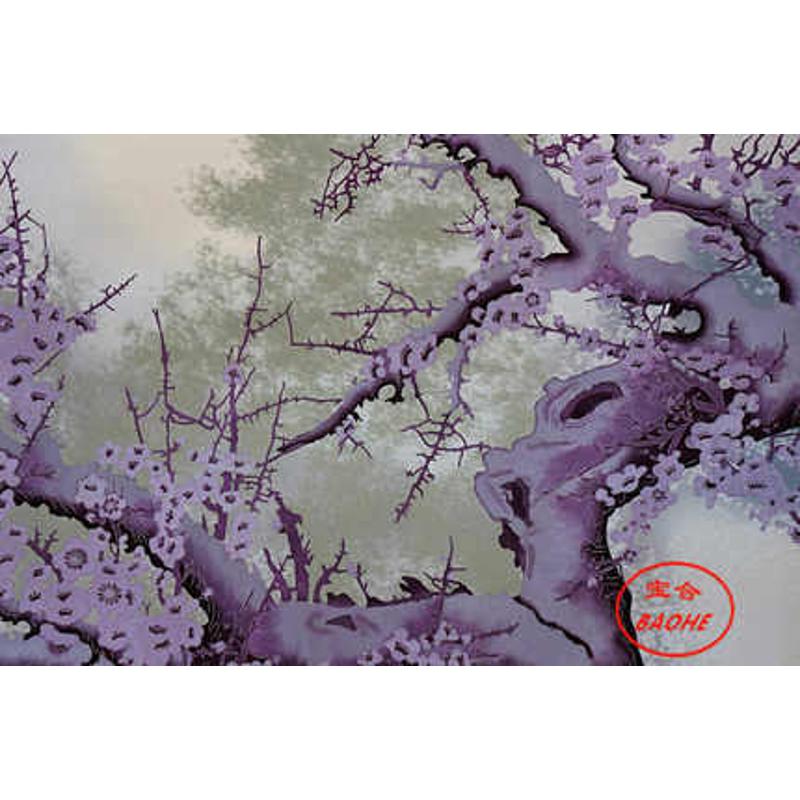 厂家供应蔚县手工大幅剪纸画轴凌峰傲雪剪纸卷轴出国外事礼品