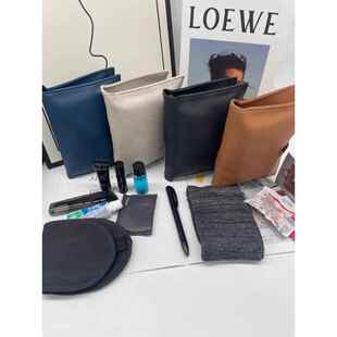 【头等舱定制款】美国航空头等舱皮质洗漱包护照夹机票