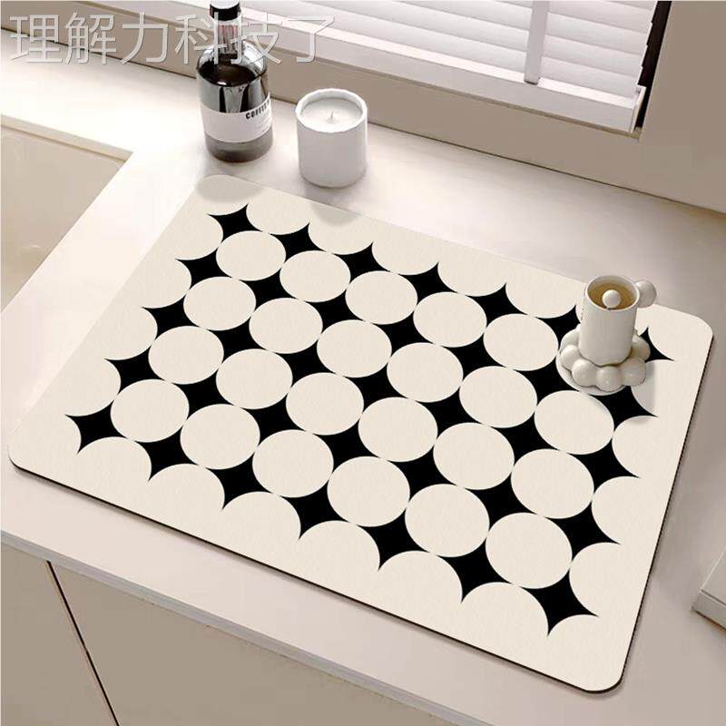 厨房台面值沥高水垫颜洗手台水吸垫防滑防溅水洗碗盆水槽垫子SYLS