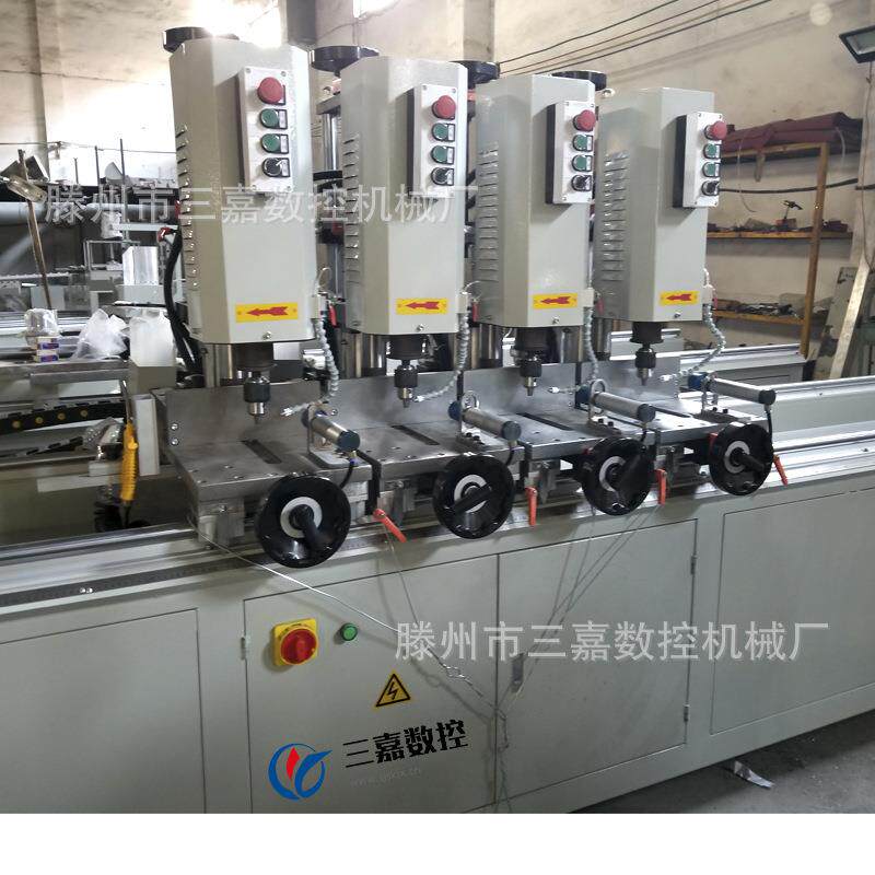 铝合金幕墙多组群孔加工机械设备 断桥铝门窗铝型材多头钻床