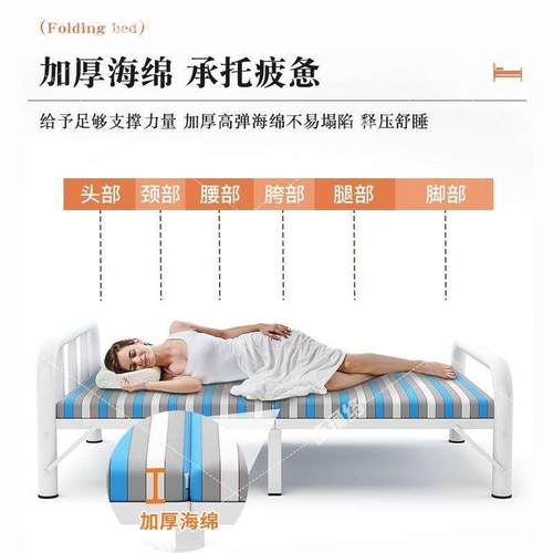 折叠床单板人床ELG便携家用出租房午简易办公室午陪护硬睡实用小