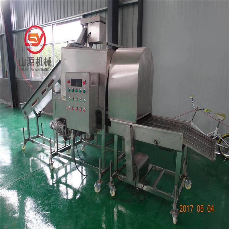 全自动小刀鱼裹粉机厂家 锅包肉上粉机生产 鸡块粘粉机