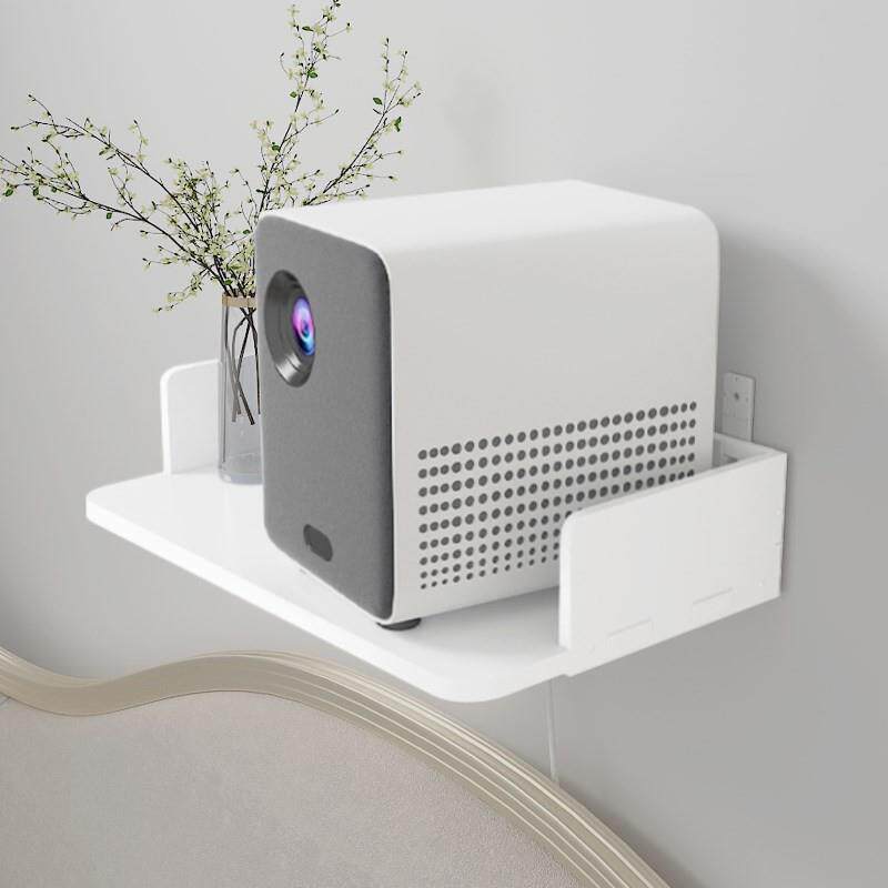 wifi路由器机上盒免打孔置物架投影仪支架床头壁挂托盘小型投影机