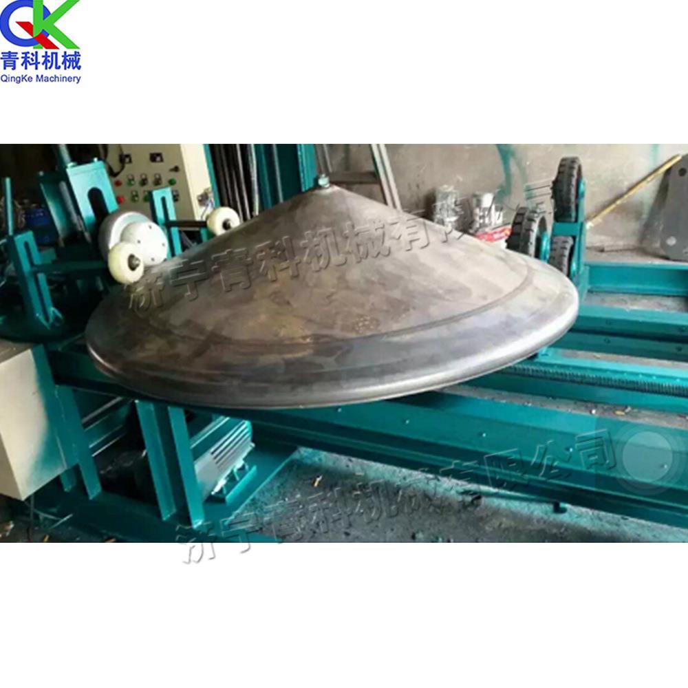 卧式体封头qk-jz-11旋边机 平底筒体罐体边机锥 形筒不锈钢压铁板