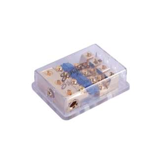 亨特生纯铜MINI一出四保险胆60A汽车功放保险座迷你保险丝